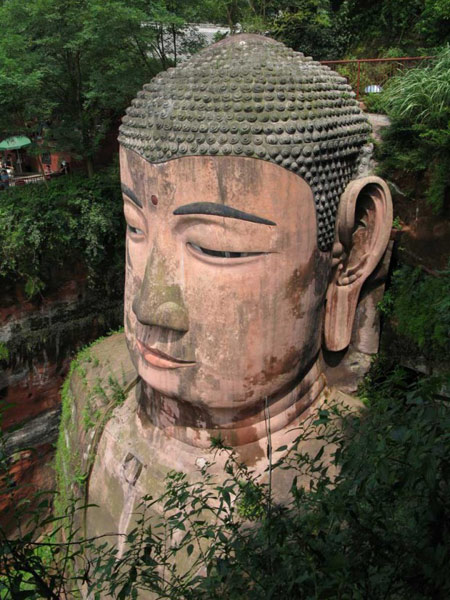 مجسمه بودای بزرگ در چین,مکانهای دیدنی چین,مجسمه بزرگ بودا درکوه داگوانگ مینگ
