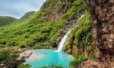 آبشار زیبای جبل اخضر جبل اخضر,جبل اخضر در عمان, آبشار زیبای جبل اخضر