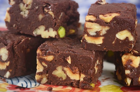 طرز تهیه فاج شکلاتی با شیرعسل, فاج شکلاتی با بیسکویت, فاج شکلاتی پرتزل