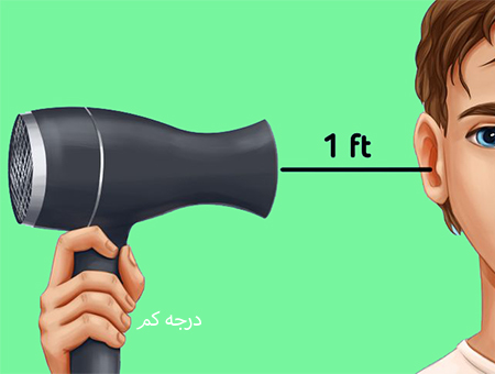 راه حل خارج كردن اب از گوش, خارج کردن آب از گوش, چگونه خارج کردن آب از گوش