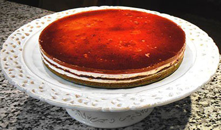 چیز کیک آلبالویی,درست کردن چیز کیک آلبالویی