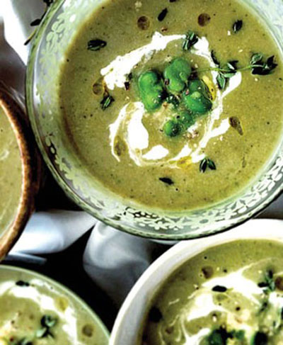 نحوه پخت سوپ باقالا با خامه, طرز تهیه سوپ با باقالا