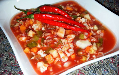 انواع ترشی با گوجه فرنگی,طرز تهیه انواع ترشی با گوجه فرنگی