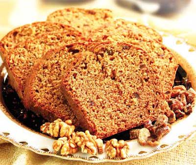 کیک فوری خرما و گردو,طرز تهیه کیک فوری خرما و گردو