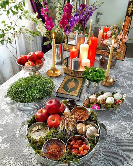 هفت سین خوراکی,خوراکی های سفره هفت سین,مواد هفت سین