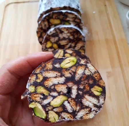 رول شکلاتی یخچالی فوری طرز تهیه شیرینی ساده در روغن, طرز تهیه انواع شیرینی فوری, شیرینی فوری