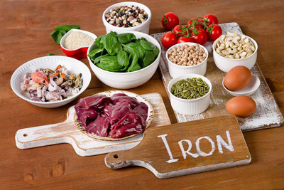 درمان کم خونی فقر آهن،غذاهای آهن دار منابع آهن خوراکی, بهترین منابع آهن برای کم خونی