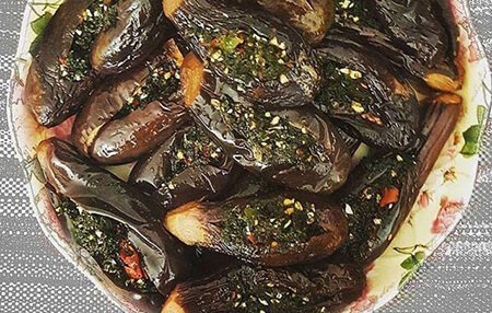 طرز درست كردن ترشی بادمجان شكم پر,ترشی بادمجان شکم پر ساده
