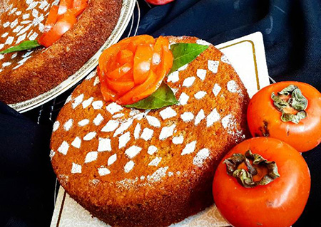 طرز تهیه کیک خرمالو بدون فر,طرز تهیه کیک خرمالو خوشمزه