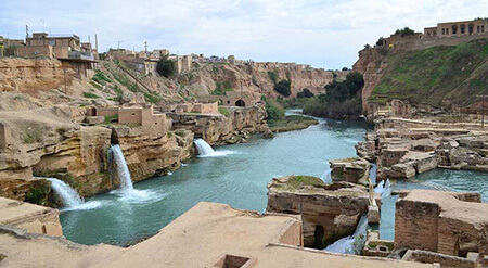زمان ساخت سازه های آبی شوشتر آسیاب های سازه های آبی شوشتر, پل های سازه های آبی شوشتر, آبشارهای سازه های آبی شوشتر