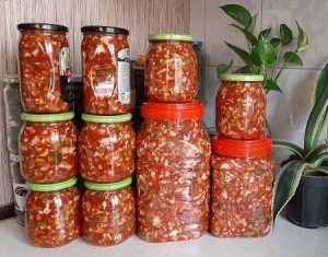 ترشی سالاد فصل با لوبیا سبز, طرز تهیه ترشی با آب گوجه, سالاد فصل مخلوط