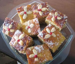 طرز پخت کیک باقلوا, نحوه پخت کیک باقلوا