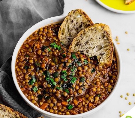 کالری عدسی رژیمی, انواع خوراک عدسی , عدسی بدون روغن