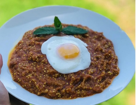 طرز تهیه میرزا قاسمی رژیمی بادمجان کبابی, آموزش میرزا قاسمی رژیمی, دستور تهیه میرزا قاسمی رژیمی