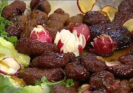 طرز تهیه مشتی کباب شمال, کباب زردک با شکر, کباب مشتی یا زردک