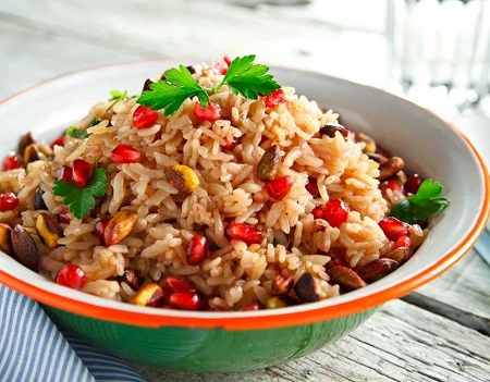 انار پلو شیرازی, طرز تهیه انار پلو شیرازی با مرغ, انار پلو شیرازی مجلسی