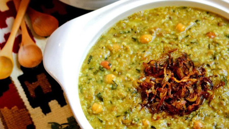 آش شیرازی اصیل،طرز تهیه اش سبزی آش سبزی,طرز تهیه آش شیرازی