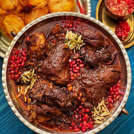 طرز تهیه مرغ ناردونی آشنایی با غذاهای شب یلدا, پخت غذاهای پیشنهادی شب یلدا, بهترین پیشنهادهای شب یلدا