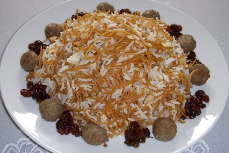 کالری رشته پلویی پخته,ارزش غذایی رشته پلویی پخته