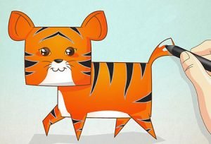 نقاشی ببر,نقاشی های زیبا از ببر,آموزش کشیدن نقاشی ببر