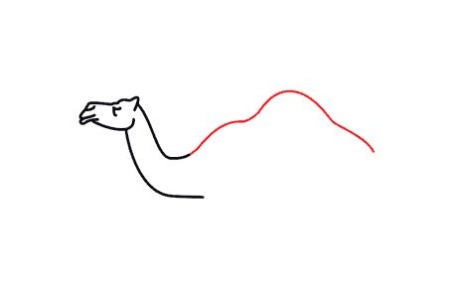نقاشی ساده شتر