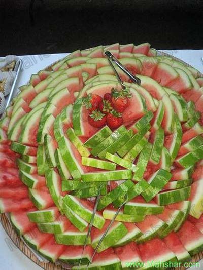 تزیین میوه شب چله , تزیین میوه شب یلدا