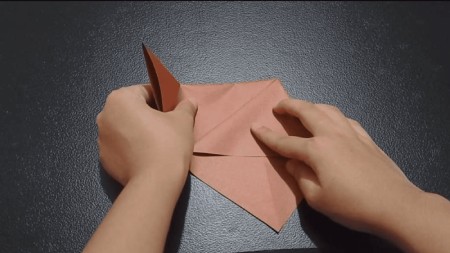 شیوه درست کردن صورت خرس اوریگامی