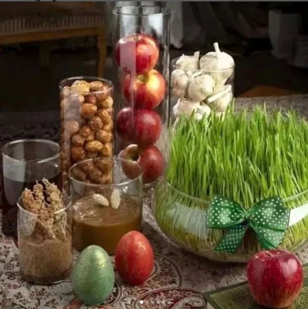 عکس سفره هفت سین شیشه ای سفره هفت سین مدل شیشه ای, مدل سفره هفت سین شیشه ای, عکس سفره هفت سین شیشه ای