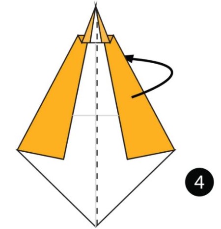 آموزش اوریگامی گنجشک