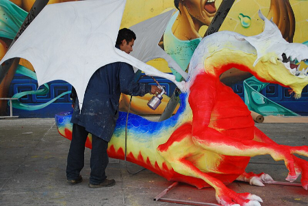 آلِبریخِس مکزیکی مجسمه پاپیه ماشه مکزیک, هنر سنتی مکزیک