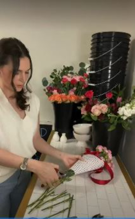 ساخت جعبه گل رز تزیین گل برای هدیه, هدیه با گل رز